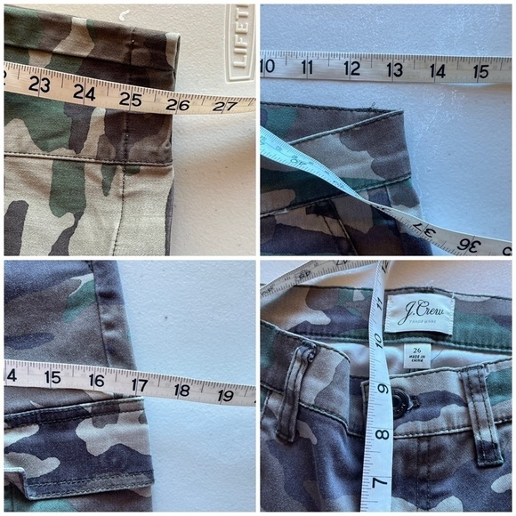J. Crew camo cargo midnrise skinny army military skinny Pants 26 Gorpcore grunge - Picture 3 of 10